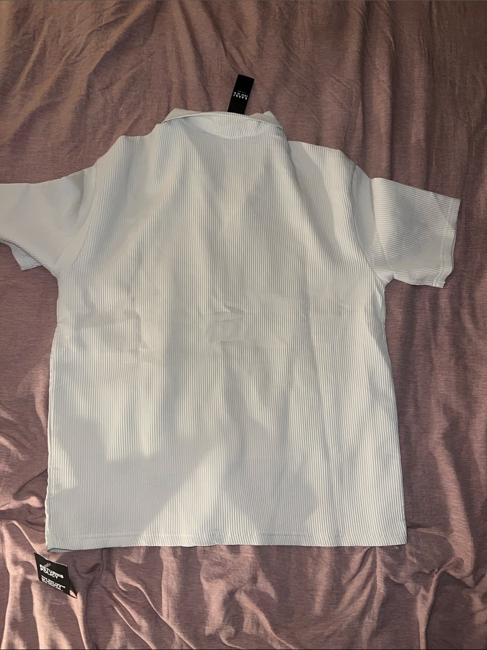 Boohoo Man Oversized Reverse Pleated Short Set - Picture 7 of 12